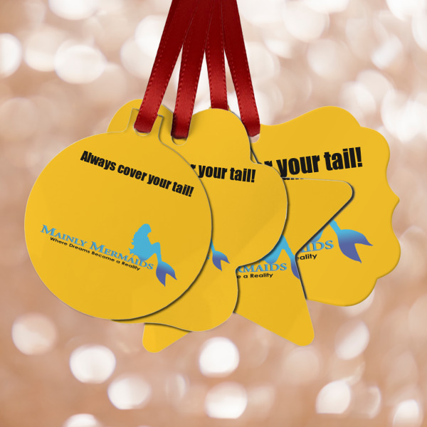 Custom Design Your Own Metal Ornaments - Double-Sided