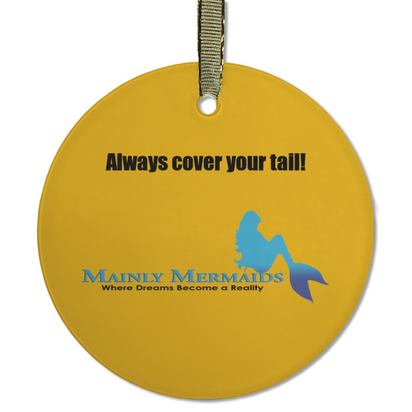 Custom Design - Frosted Glass Ornament - Round