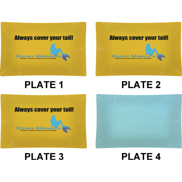 Custom Design - Set of Rectangular Dinner Plates (Approval)
