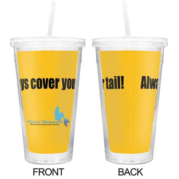 Custom Design - Double Wall Tumbler with Straw - Approval