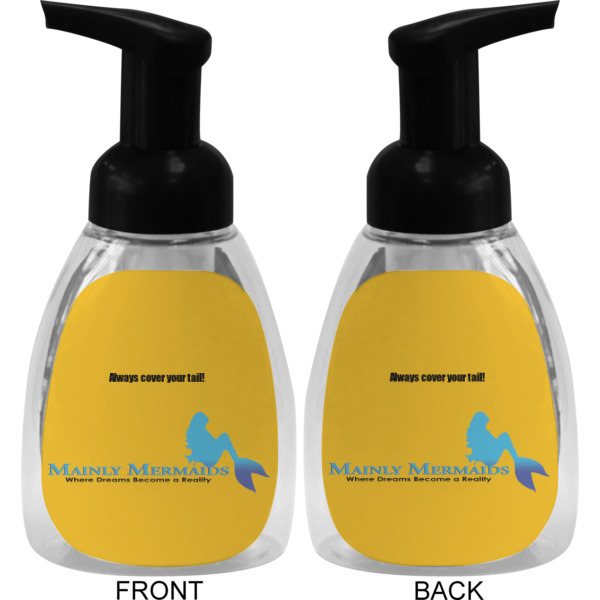 Custom Design - Foam Soap Bottle - Black - Front & Back