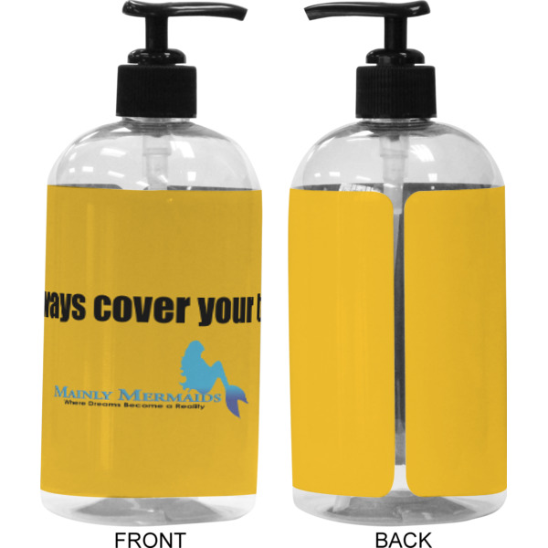 Custom Design - 16 oz Plastic Liquid Dispenser (Approval) - Black