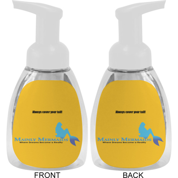 Custom Design - Foam Soap Bottle - White - Front & Back