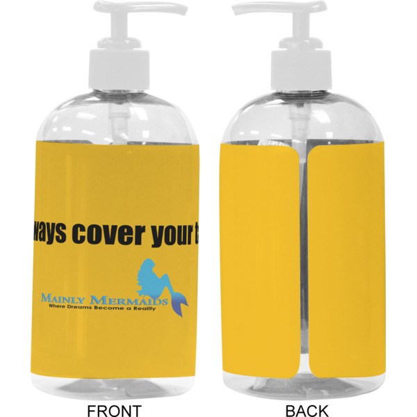 Custom Design - 16 oz Plastic Liquid Dispenser - Approval - White