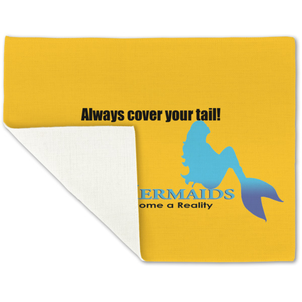 Custom Design - Linen Placemat - Folded Corner (single side)