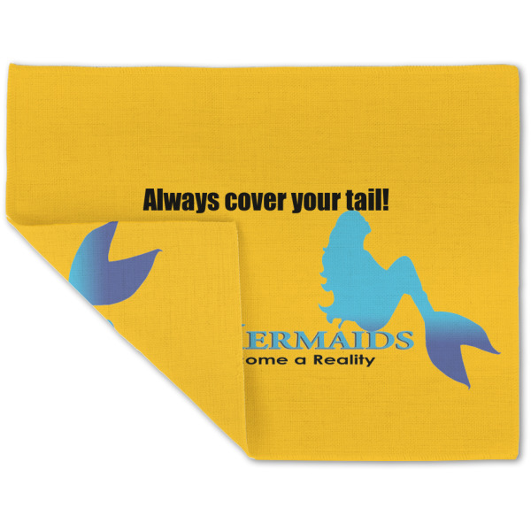 Custom Design - Linen Placemat - Folded Corner (double side)