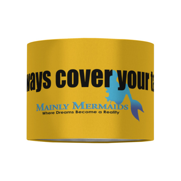 Custom Design - 8" Drum Lampshade - Front (Fabric)