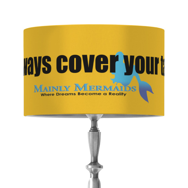 Custom Design - 12" Drum Lampshade - ON STAND (Fabric)