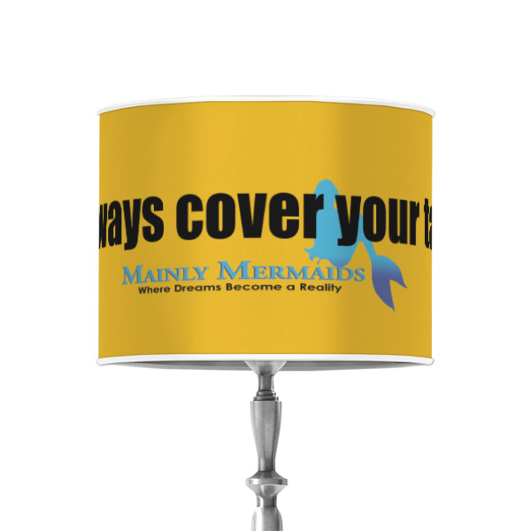 Custom Design - 8" Drum Lampshade - ON STAND (Poly Film)