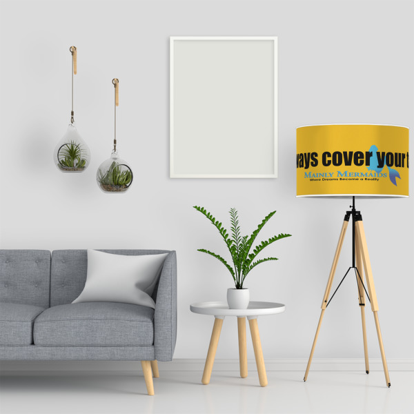 Custom Design - 12" Drum Lampshade - LIFESTYLE