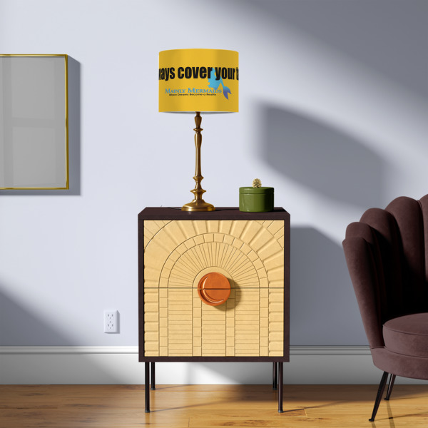 Custom Design - 8" Drum Lampshade - LIFESTYLE