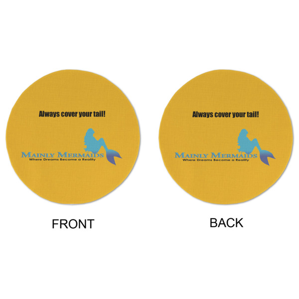 Custom Design - Round Linen Placemats - APPROVAL (double sided)