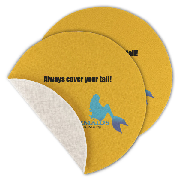 Custom Design - Round Linen Placemats - MAIN (Single Sided)