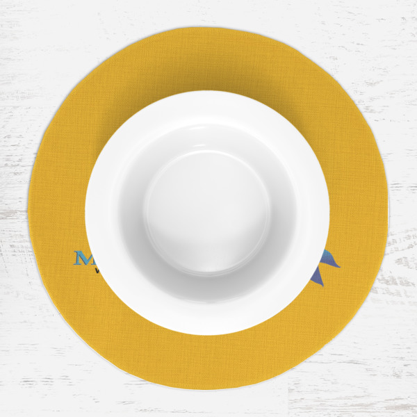 Custom Design - Round Linen Placemats - LIFESTYLE (single)