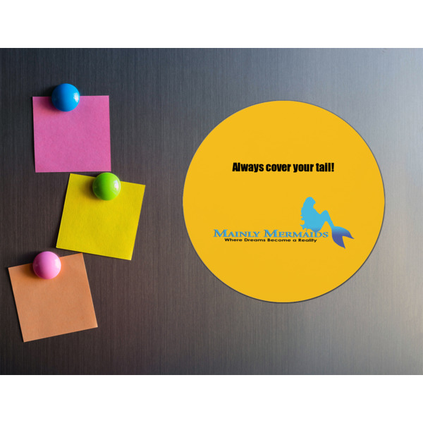 Custom Design - Round Fridge Magnet - LIFESTYLE