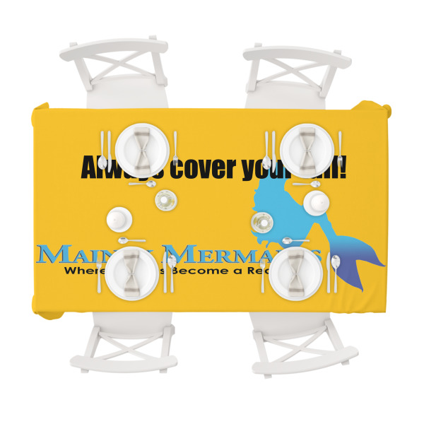 Custom Design - Tablecloths (58"x102") - TOP VIEW (with plates)