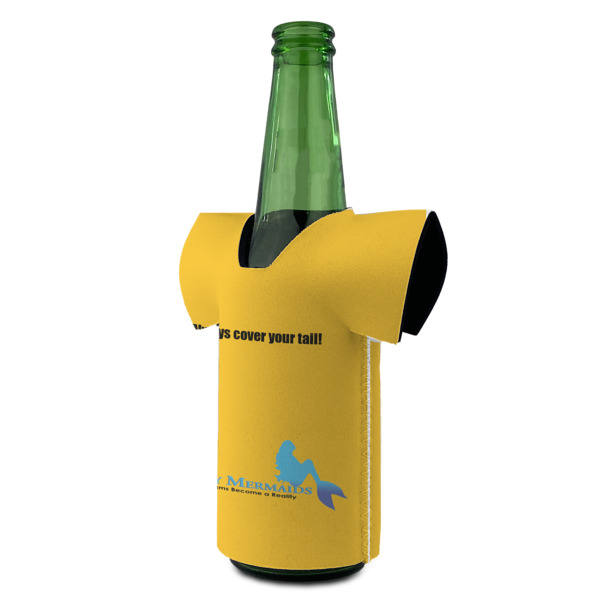 Custom Design - Jersey Bottle Cooler - ANGLE (on bottle)