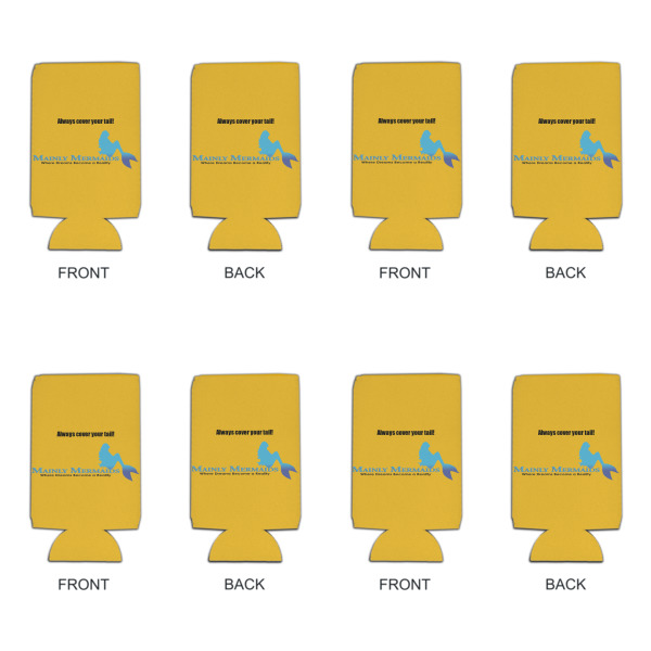 Custom Design - Can Cooler - 16oz - Set of 4 - Front & Back