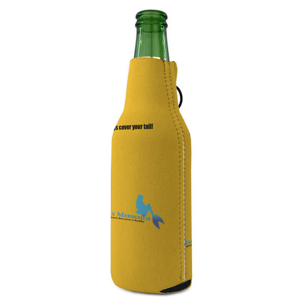 Custom Design - Zipper Bottle Cooler - ANGLE (bottle)