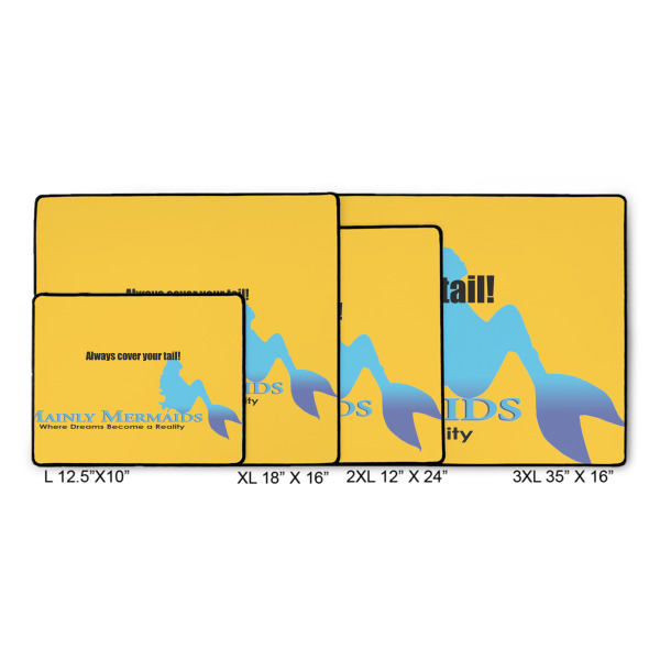 Custom Design - Gaming Mats - Size Chart