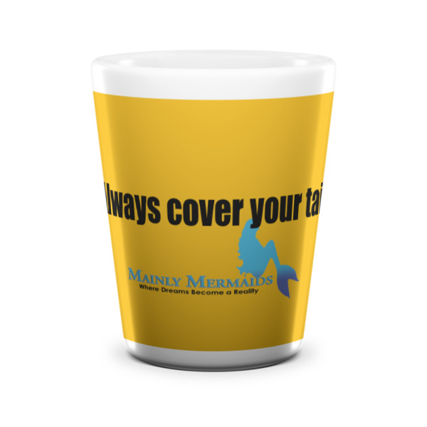 Custom Design - Ceramic Shot Glass - White - Front