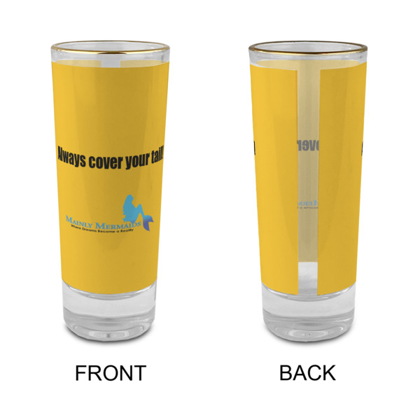 Custom Design - Glass Shot Glass - 2oz - Single - Front & Back