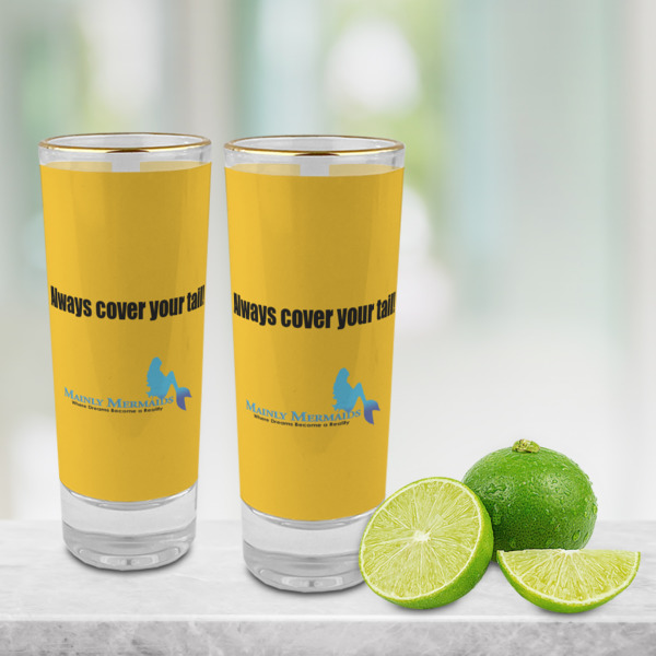 Custom Design - Glass Shot Glass - 2oz - Lifestyle