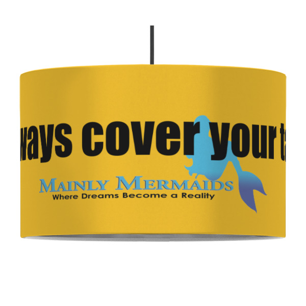 Custom Design - 12" Drum Lampshade - PENDANT (Fabric)