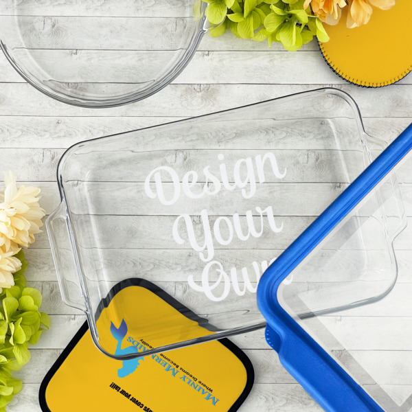 Custom Design - Glass Baking Dish - 13"x9" - Lifestyle
