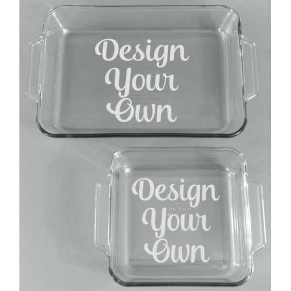 Custom Design - Glass Baking Dish Set - Front