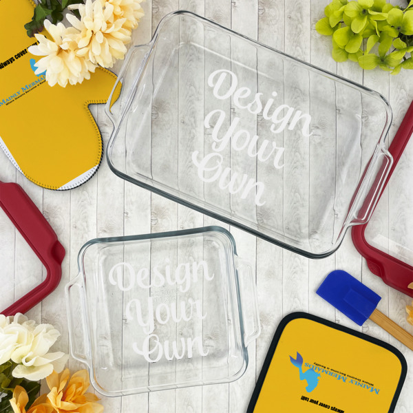 Custom Design - Glass Baking Dish Set - Lifestyle