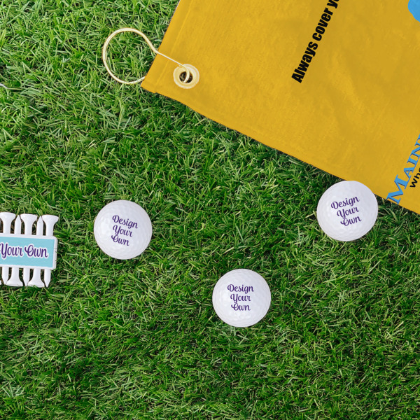 Custom Design - Golf Balls - Generic - Set of 3 - LIFESTYLE