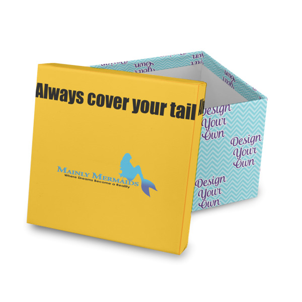 Custom Design Your Own Gift Box with Lid - Canvas Wrapped