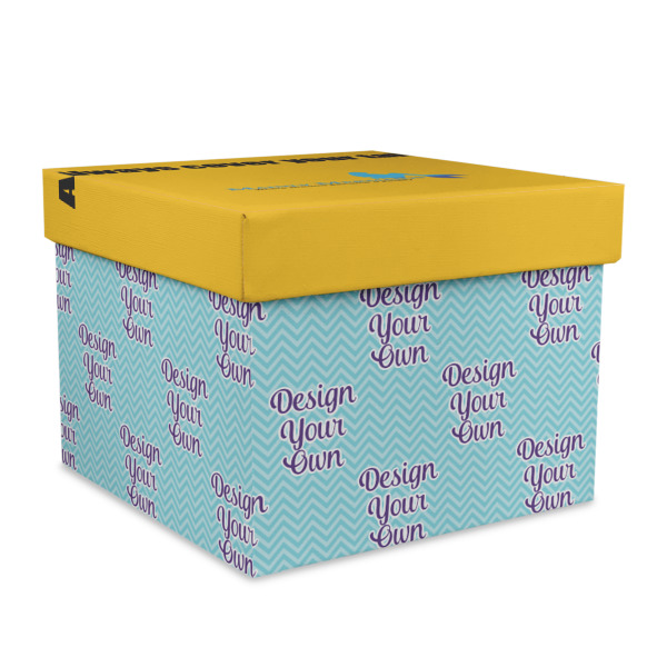 Custom Design Your Own Gift Box with Lid - Canvas Wrapped - X-Large