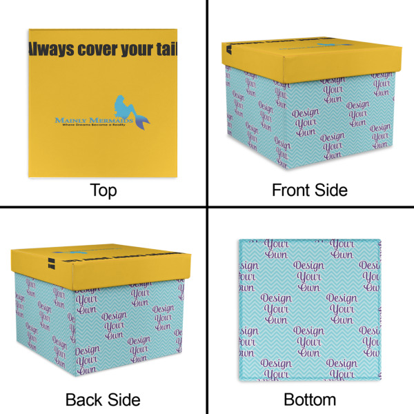 Custom Design - Gift Boxes with Lid - Canvas Wrapped - X-Large - Approval