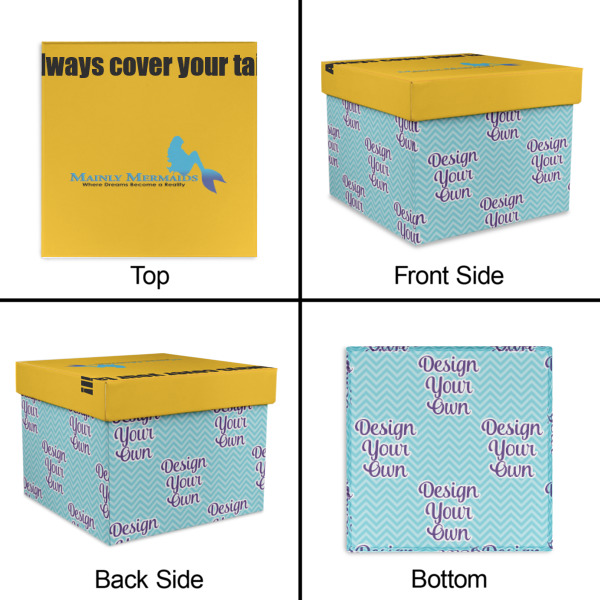Custom Design - Gift Boxes with Lid - Canvas Wrapped - Small - Approval