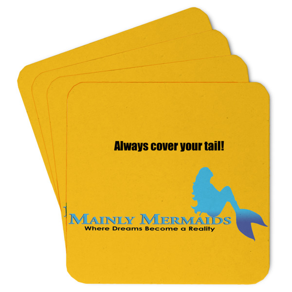 Custom Design Your Own Square Paper Coasters