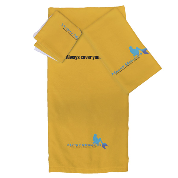 Custom Design Your Own Bath Towel Set - 3 Pcs
