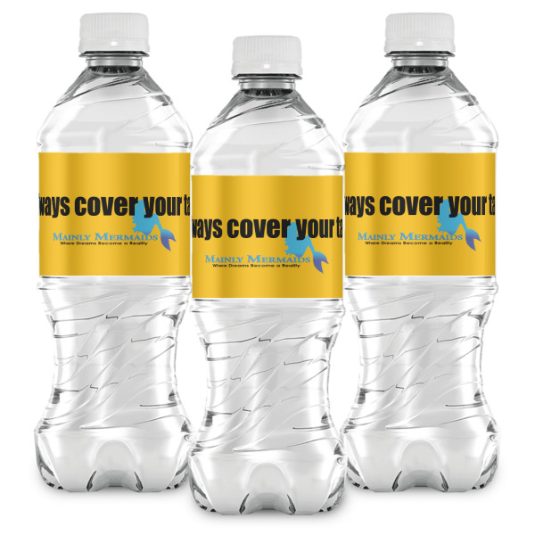 Custom Design - Water Bottle Labels - Front View