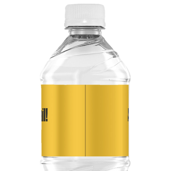 Custom Design - Water Bottle Label - Back View