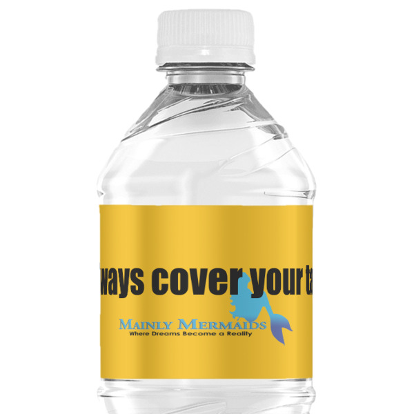 Custom Design - Water Bottle Label - Single Front