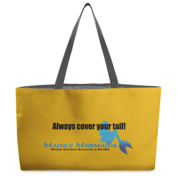 Custom Design Your Own Beach Totes Bag - w/ Black Handles