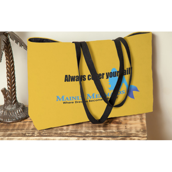 Custom Design - Tote w/Black Handles - Lifestyle View