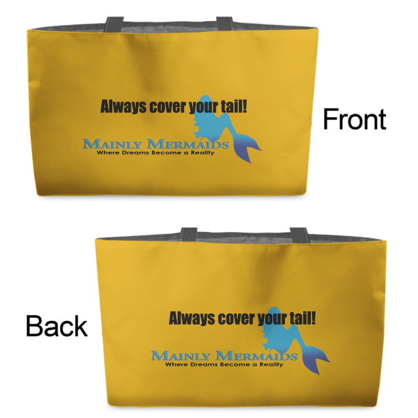 Custom Design - Tote w/Black Handles - Front & Back Views