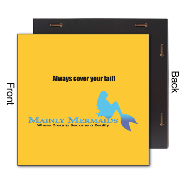 Custom Design - 12x12 Wood Print - Front & Back View