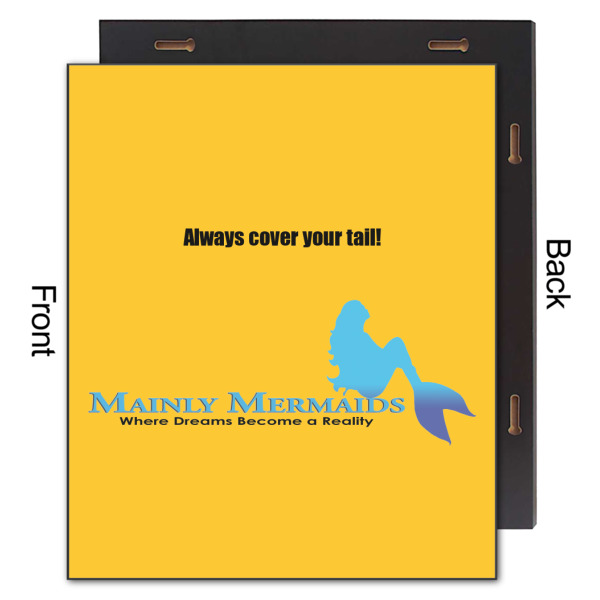 Custom Design - 20x24 Wood Print - Front & Back View