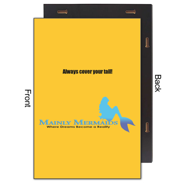 Custom Design - 20x30 Wood Print - Front & Back View