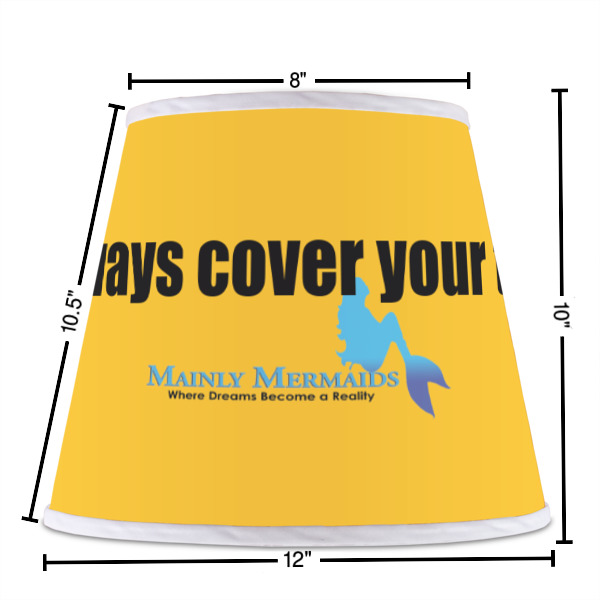 Custom Design - Poly Film Empire Lampshade - Dimensions