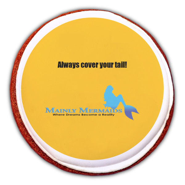 Custom Design - Printed Icing Circle - Large - On Cookie