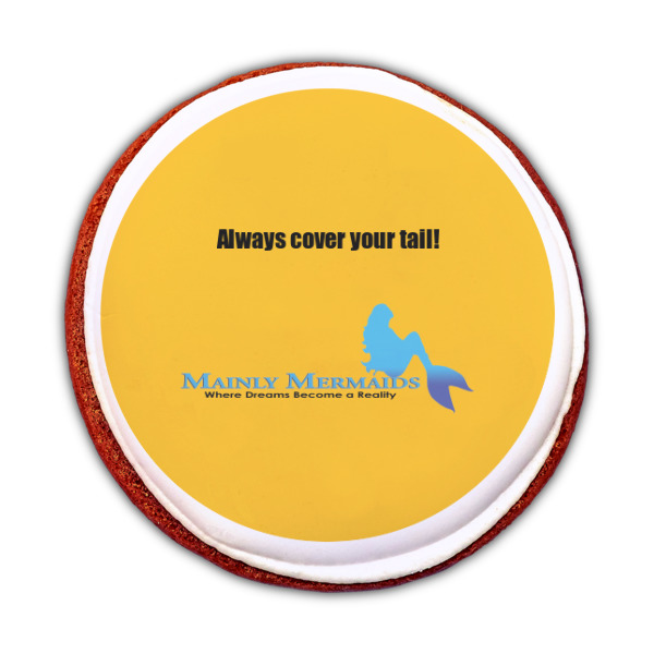 Custom Design - Printed Icing Circle - Medium - On Cookie